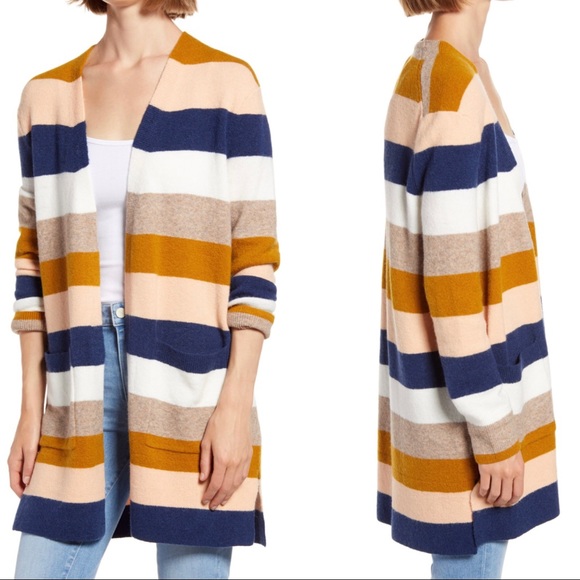 Madewell Sweaters - Madewell Kent Stripe Cardigan Sweater Size XS